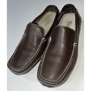 Rockport Men’s Brown Leather Slip On Driving‎ Loafers 10.5